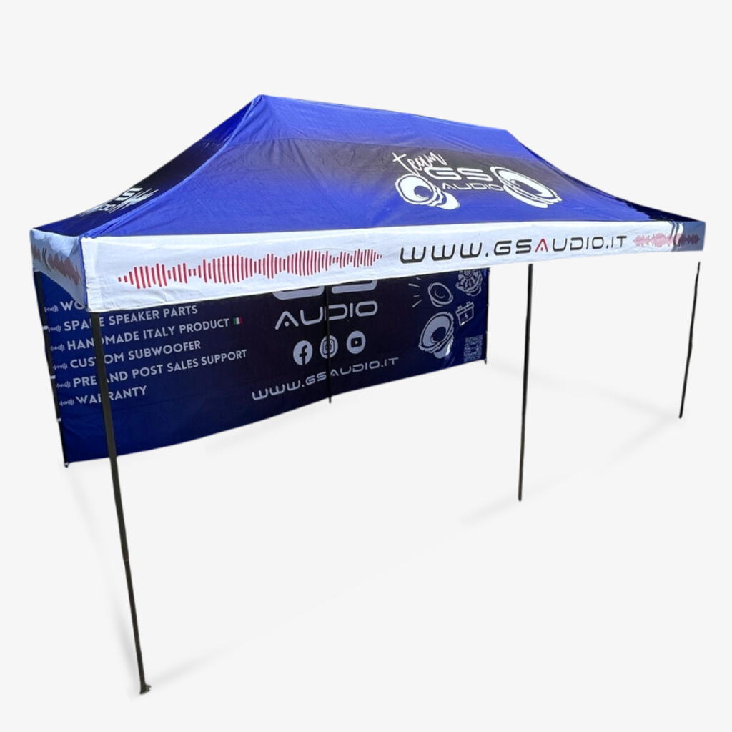 GS Audio -messuteltta – 3×6 m