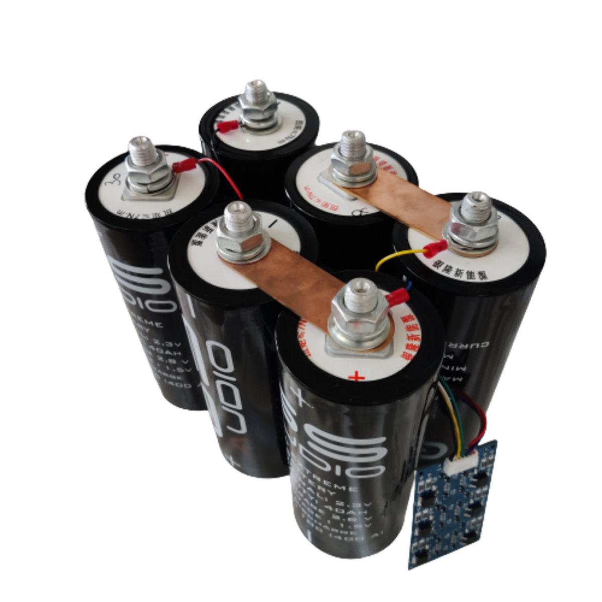 PACCO BATTERIA GS AUDIO 14X21 o 7x42cm - 6 CELLE LTO - 40A/45A 14V + BMS E BARRE
