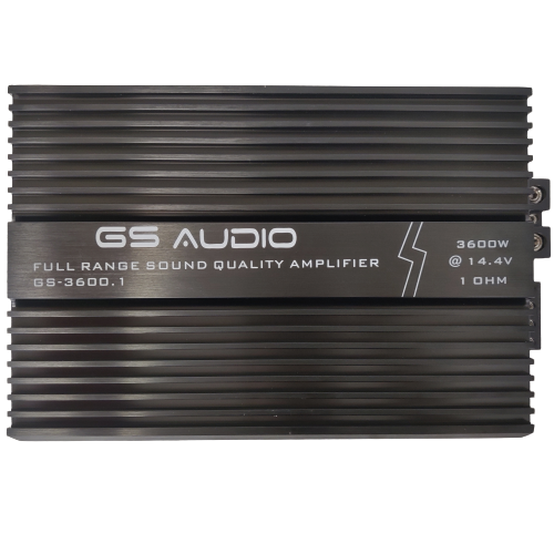 Gs Audio täyskaistavahvistin GS-3600.1 SQ – 1×3600 W RMS