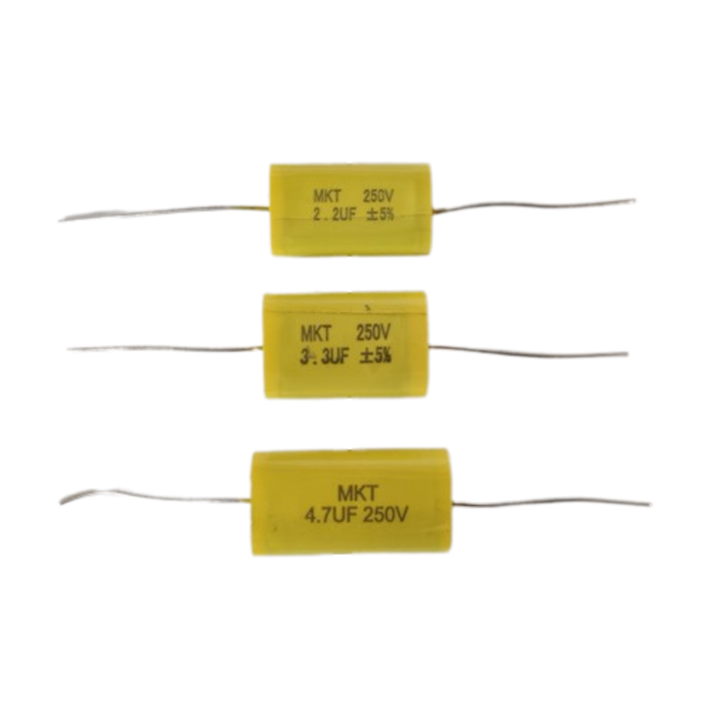 Polyesterikondensaattori MKT – 2.2/3.3/4.7 µF – 250V – matala ESR