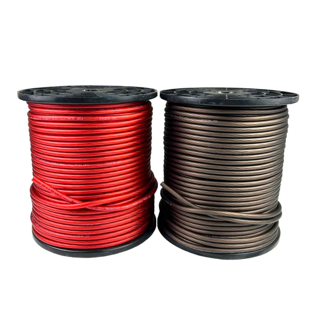 CCA cable - 100 meters - 1*10 sq. mm (ext 6.7mm) - red/black ultraflexible sheath