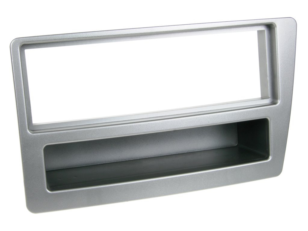 ACV 1-DIN facia plate with pocket Honda Civic 01/2004 silver 100631