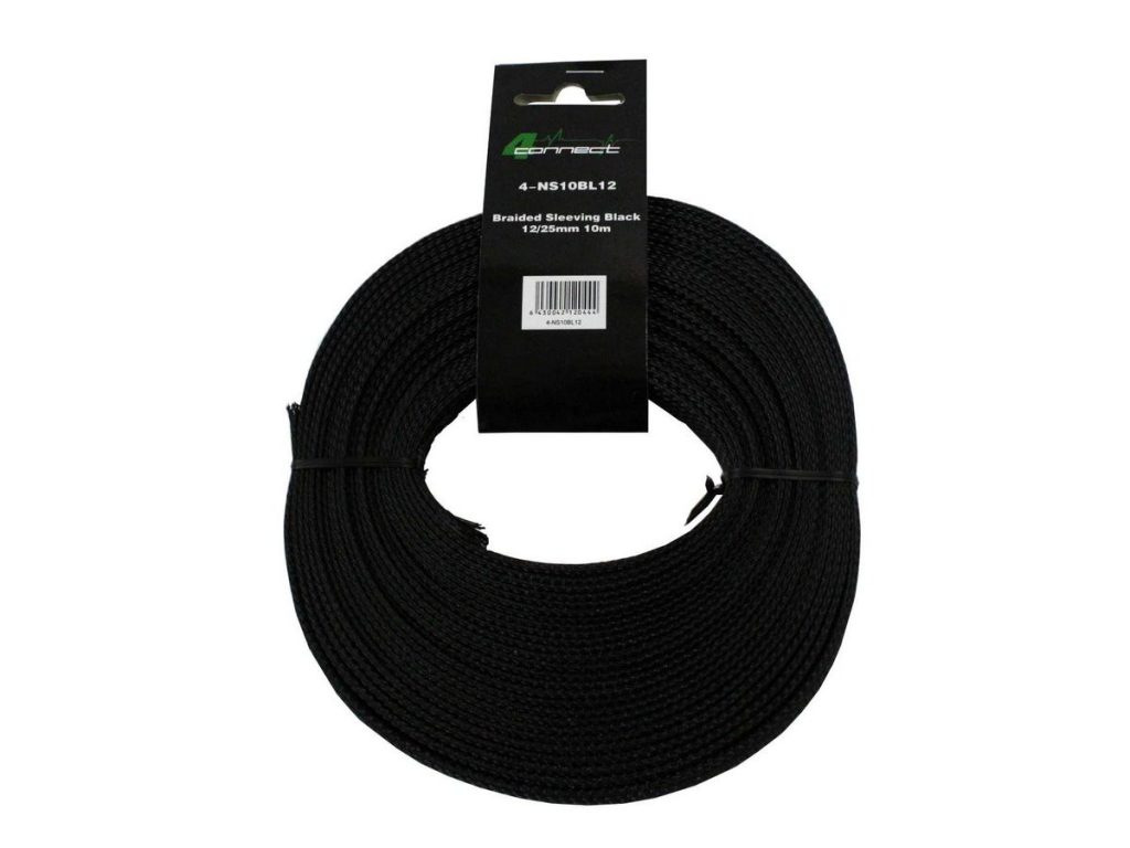 FOUR Connect 4-NS10BL12 nylonsukka musta 12/25mm 10m