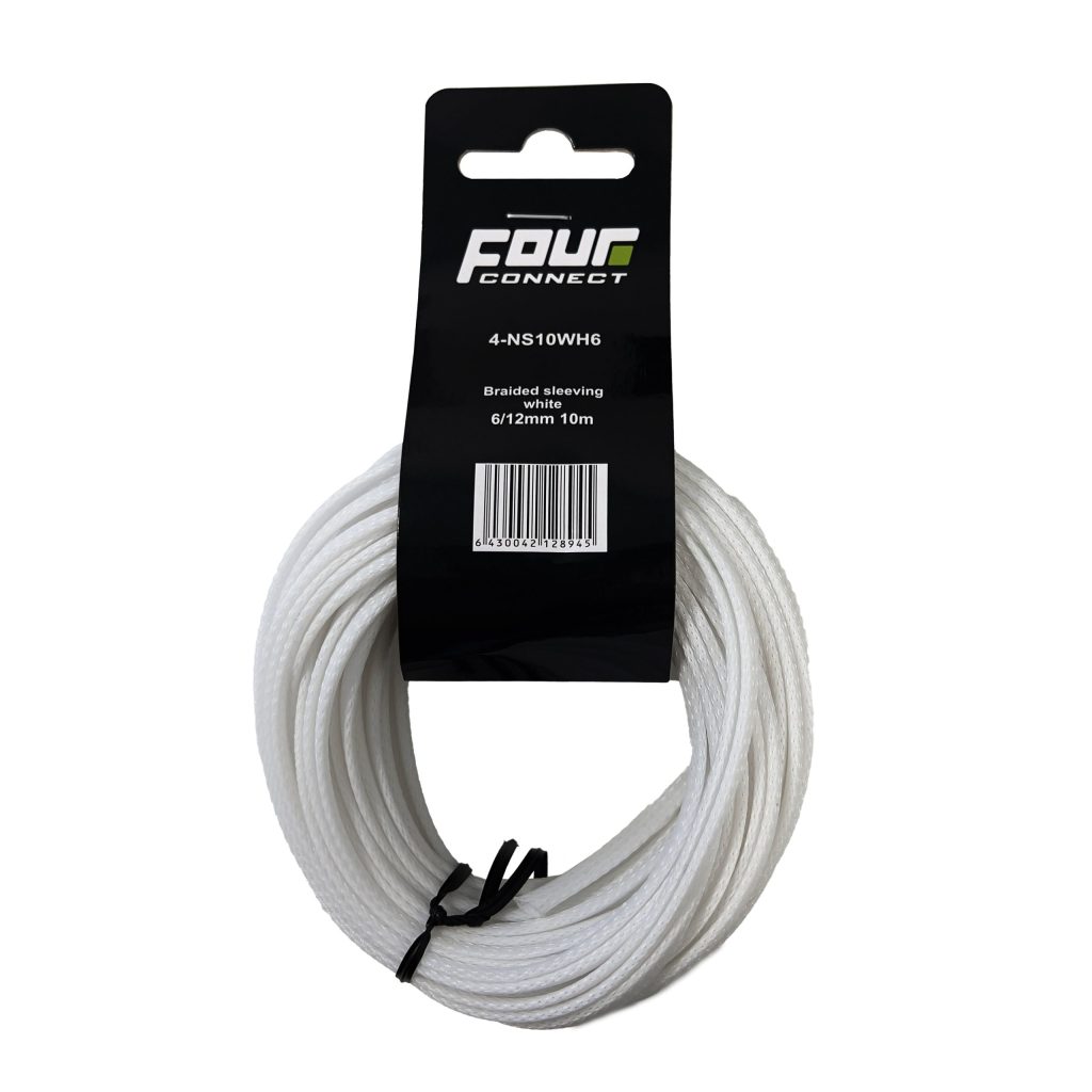 FOUR Connect 4-NS10WH6 nylonsukka valkoinen 6/12mm 10m