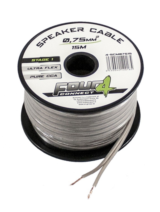 FOUR Connect 4-SCM07515 minikela 2x0,75mm2, 15m